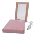 thumbnail image 1 of 2Sets Wood Photo Frame 3D Led Photo Frame Wooden Photo Frame + Blank Board, 1 of 4