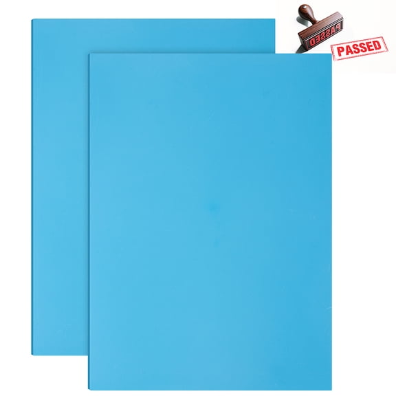 2Sheet Rubber Stamp Sheet for Stamp Engraving Machines DIY Crafts Rectangle Light Sky Blue 299x209x2.5mm