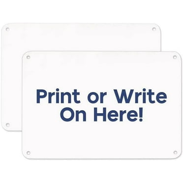 2Sheets Blank Aluminium Warning Signs 7.09 x 5 inch Sign Blanks Metal