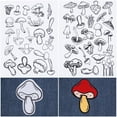 2Sheets Mushroom Plants Water Soluble Embroidery Patterns Stabilizers