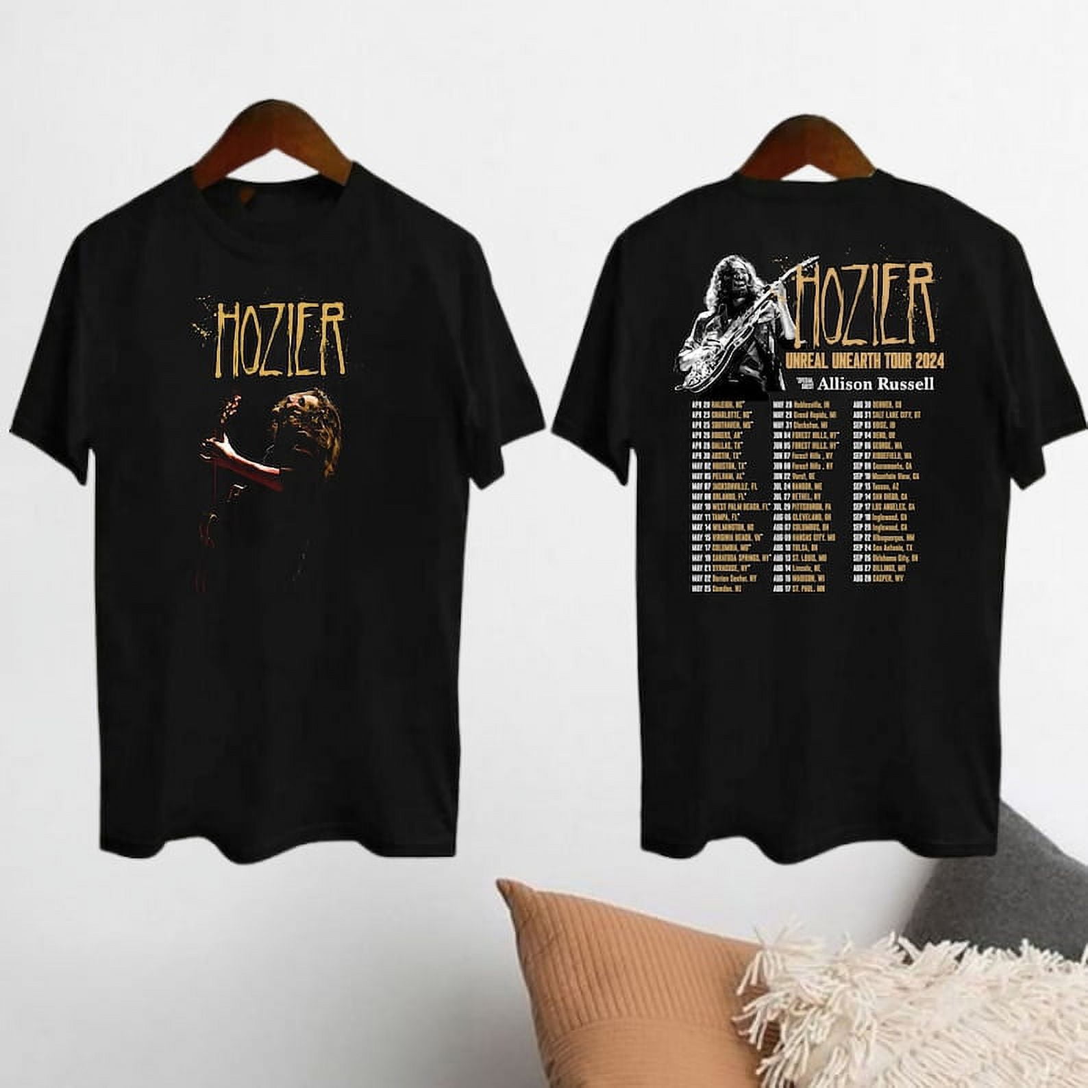 2SidezChicagoX 2025 Hozier Unreal Unearth Tour Shirt, Hozier Shirt, Hozier 2024 Concert Shirt