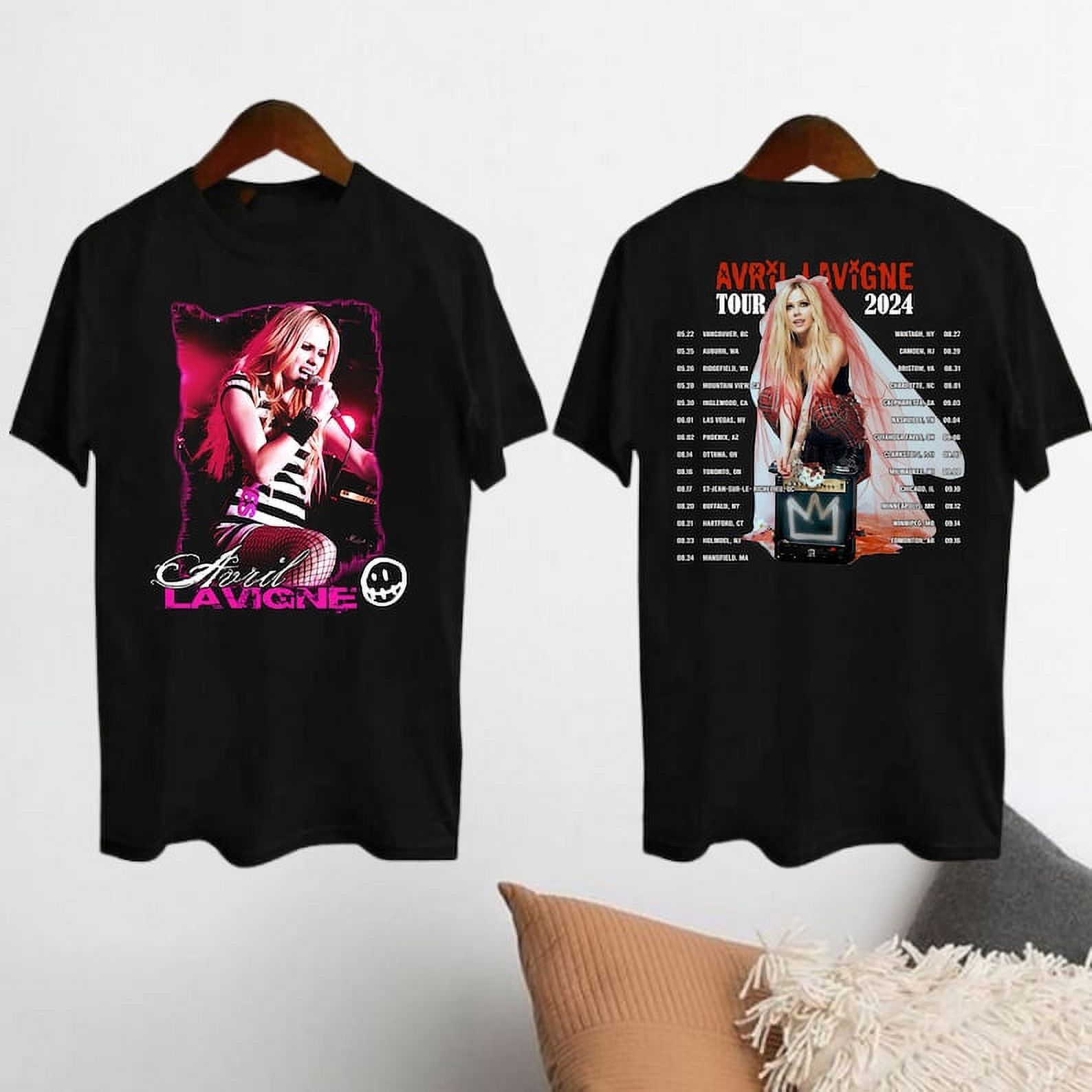 2SidezChicagoX Avril Lavigne Greatest Hits Tour 2024 Shirt, Avril