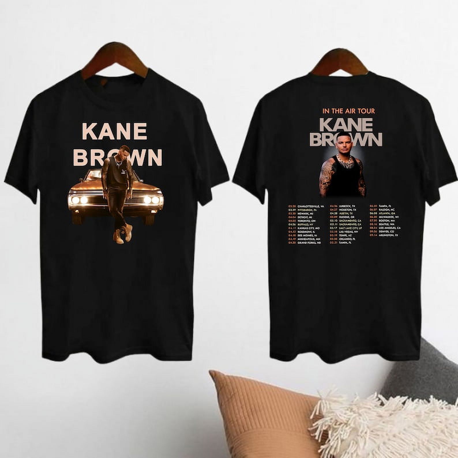 2SidezChicagoX Kane Brown In The Air Tour 2024 Shirt, Kane Brown Fan