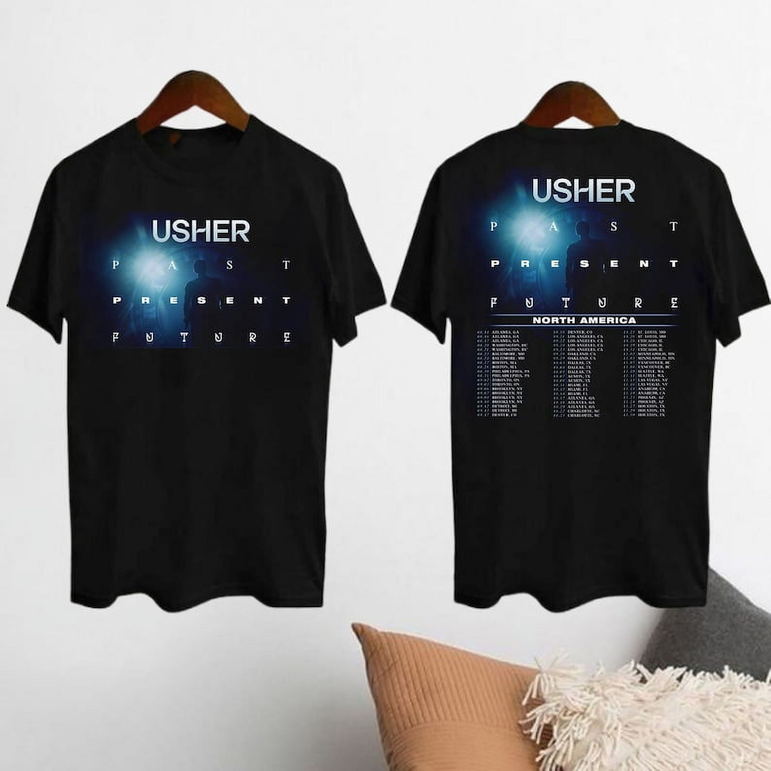 2SidezChicagoX Usher Past Present Future Tour 2024 Shirt, Usher