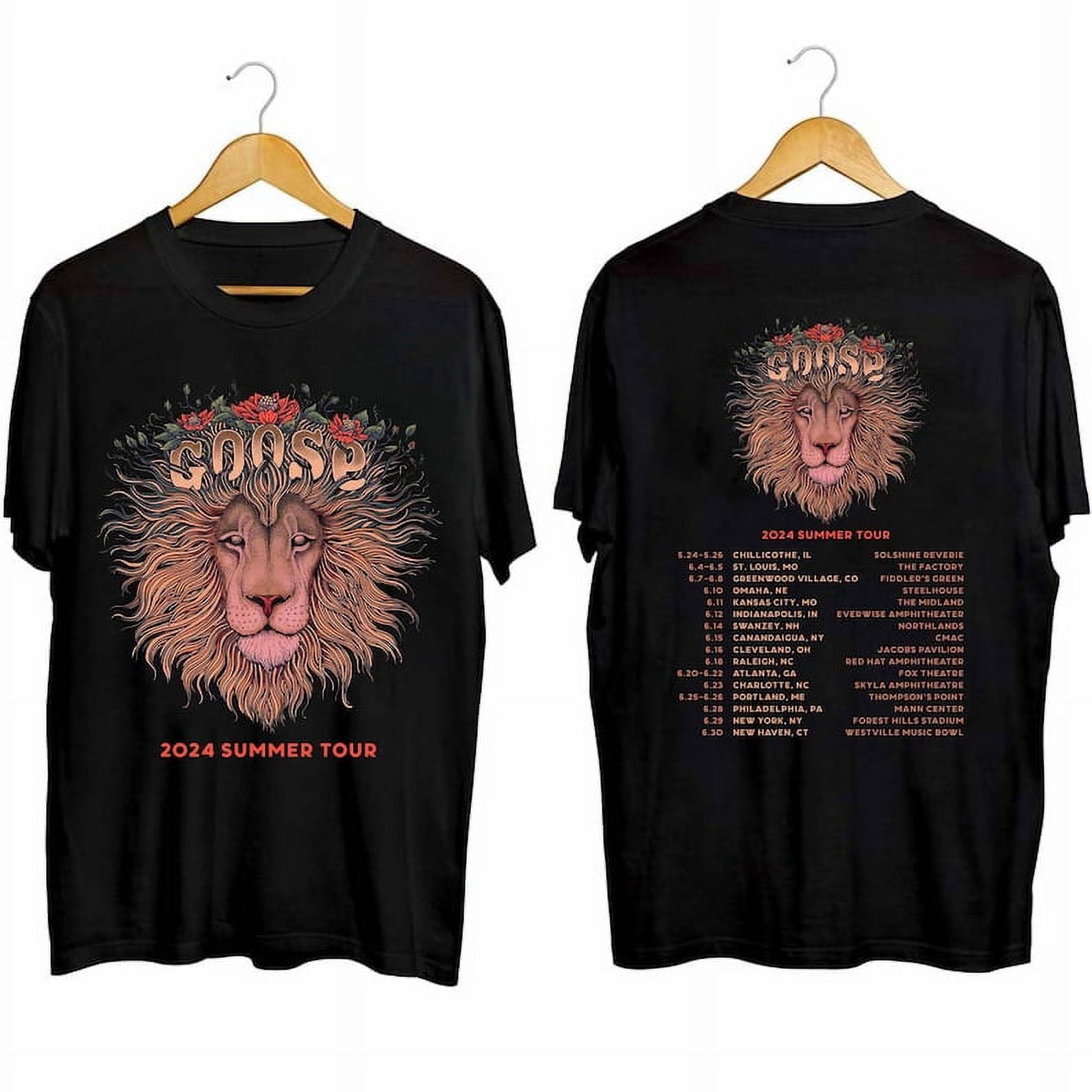 2SidezClownz 2 SIDE Goose The Band 2024 Summer Tour Shirt, Goose Band