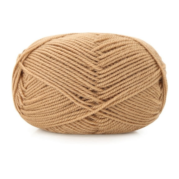 2Skein Silk Wool Knitting Yarn for Garments Scarves Sweater Shawl Hats BurlyWood 0.5~1.2mm about 131.23 Yards(120m)/Skein