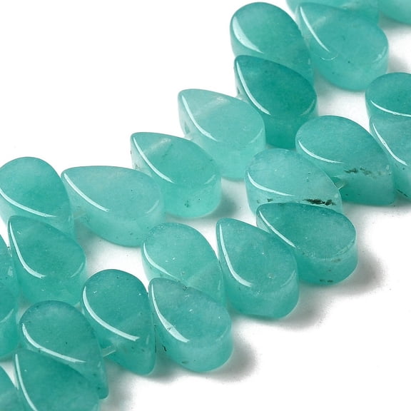 2Strand Natural Amazonite Beads Strands Teardrop Top Drilled 9~10x5~5.5x3.5~4mm Hole: 0.7mm about 40~48pcs/strand 7.09~7.28''(18~18.5cm).