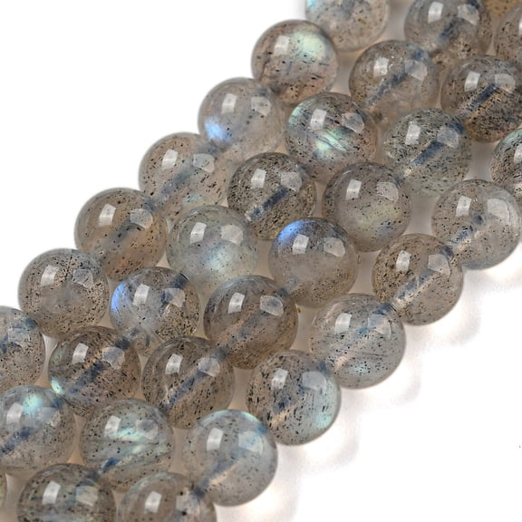 2Strand Natural Labradorite Beads Strands Grade A Round 6mm Hole: 0.8mm about 64~69pcs/strand 15.5~16.3 inch(39.5~41.5cm)