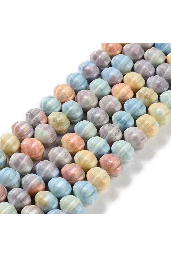 2Strand Natural Rainbow Alashan Agate Beads Strands Dyed Flower Mixed Color 10~11x9mm Hole: 0.7mm about 48pcs/strand 15.94 inch(40.5cm)DIY