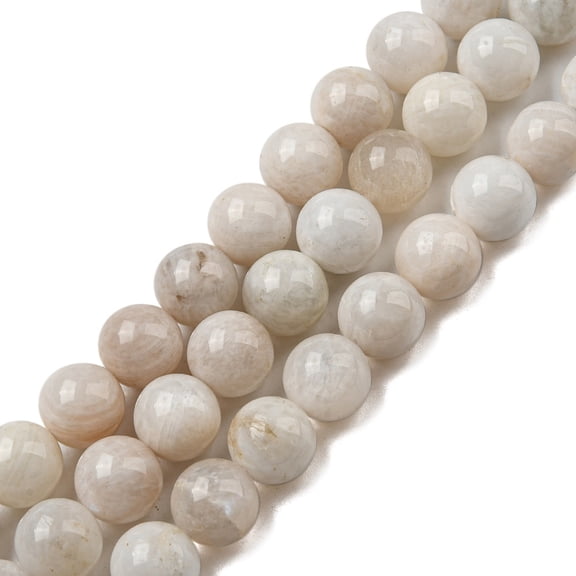 2Strand Natural Rainbow Moonstone Beads Strands Grade AB Round 10mm Hole: 0.8mm 39pcs/strand 15.35 inch(39cm)