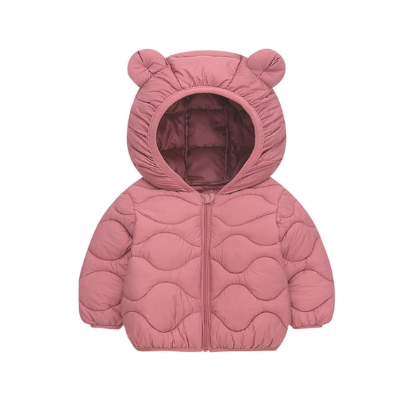 2T 3T 4T 5T Winter Coat for Toddler Kid Baby Boy Girl Light Puffer Bear Ear Hooded Down Jacket