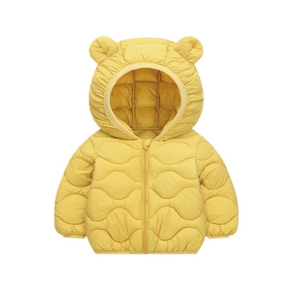 2T 3T 4T 5T Winter Coat for Toddler Kid Baby Boy Girl Light Puffer Bear Ear Hooded Down Jacket
