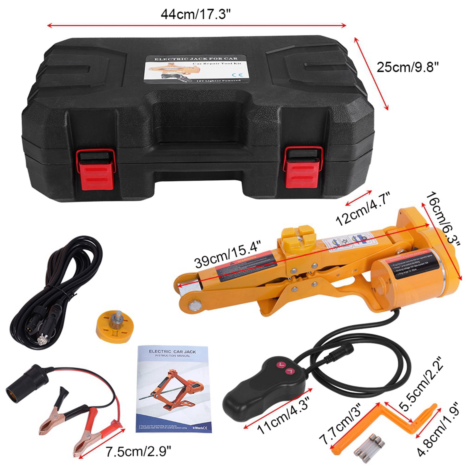 2T/3T Electric Car Jack 12V Hydraulic Jack Lift Portable Car Jack for SUV MPV Sedan Truck Change Tires Garage Repair Tools