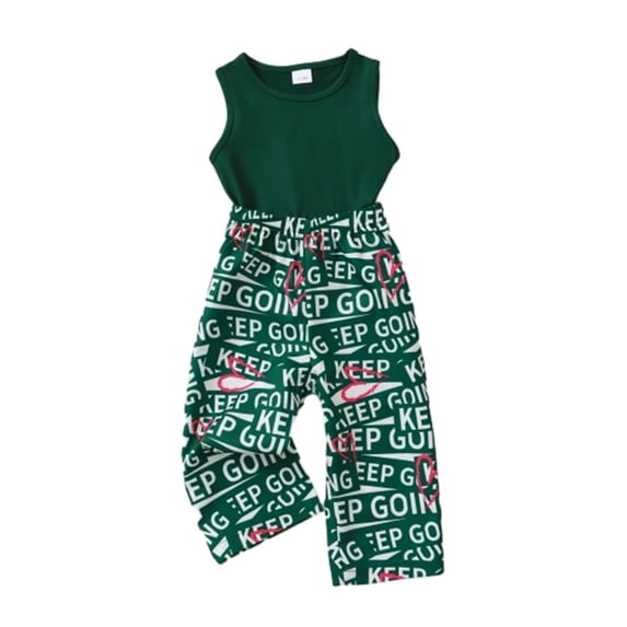 2T 3T Girl Clothes Spring Summer 2T 3T Girl Outfits Gifts 2-3 Year Old Girl Clothes Solid Tank Top Pants Set Adorable Toddler Clothes for Girls 2T-3T