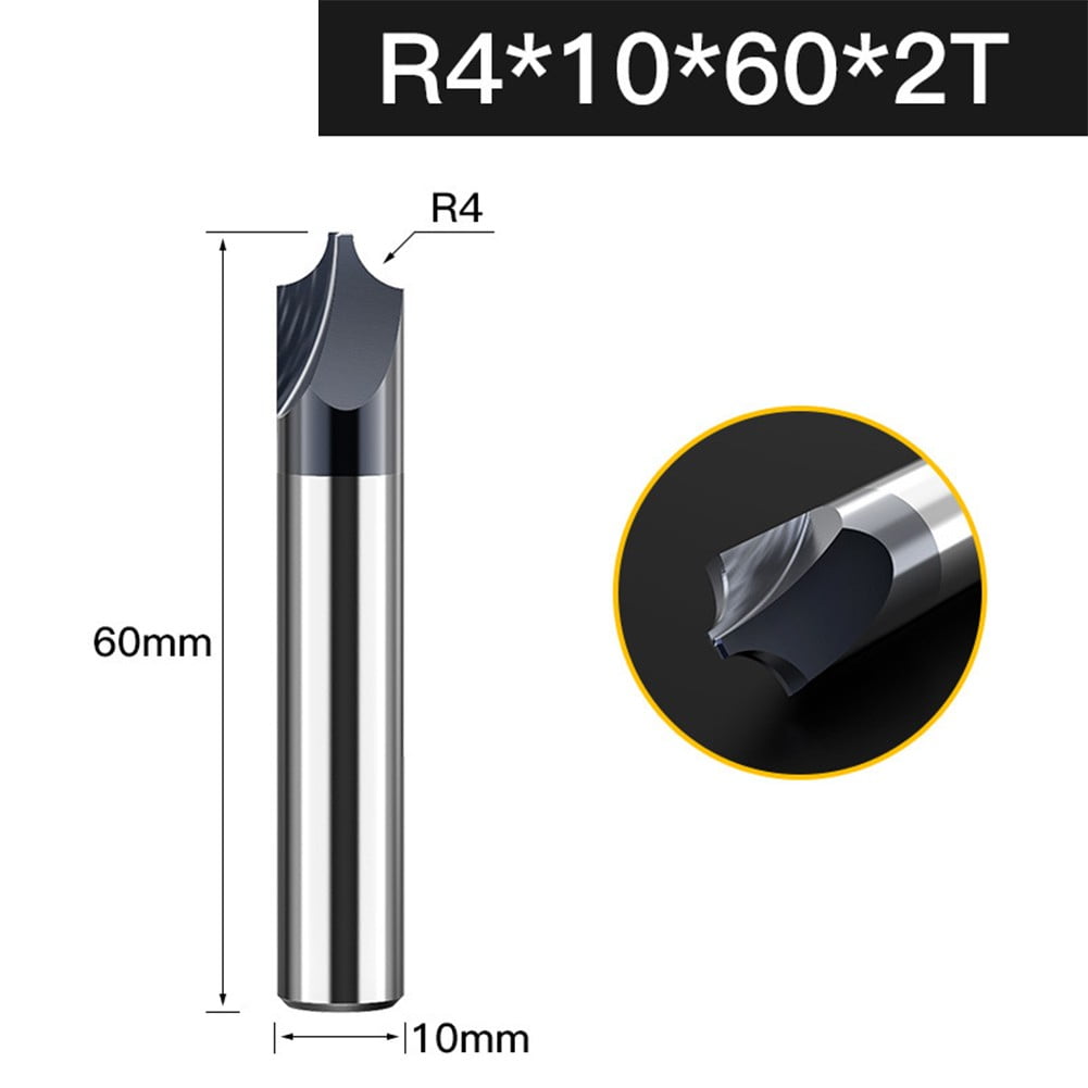 Ball T-shaped Arc Mill, Lollipop End Mill, Solid Carbide 3D CNC