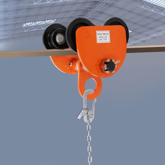 2T Joist Trolley, Beam Trolley, Manual Sliding Trolley with Track Rollers