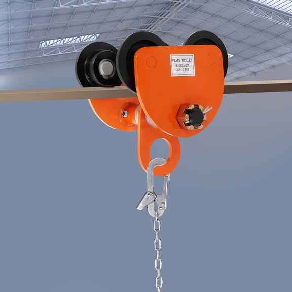 2T Joist Trolley, Beam Trolley, Manual Sliding Trolley with Track Rollers