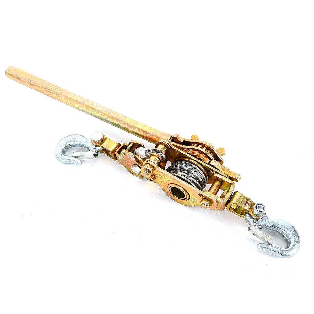 2T Ratchet Tightener Hand Lever Puller Wire Rope Winder Come Along