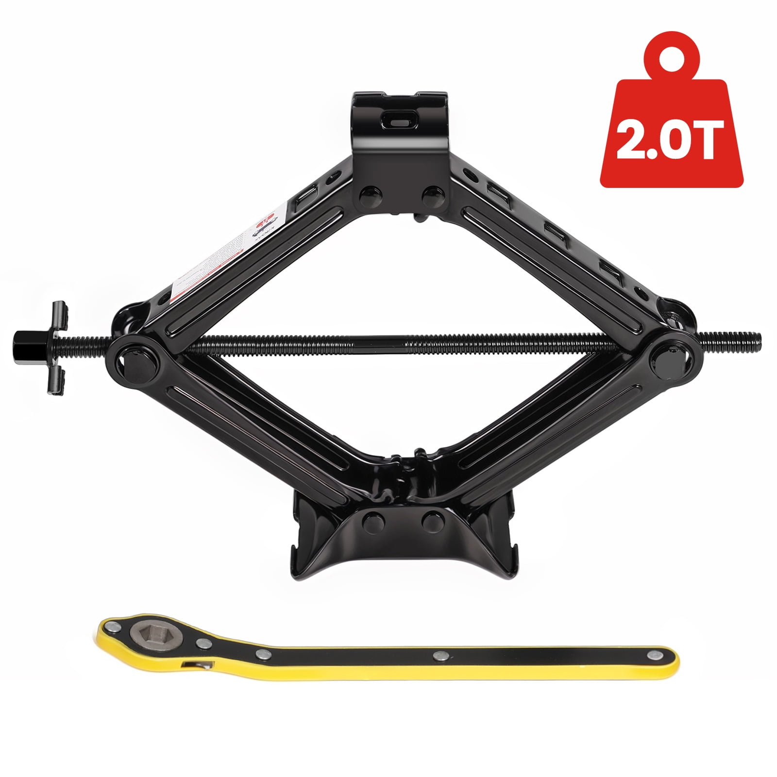 AV Steel Scissor Jack For Car 1.5 Ton  3306 Lbs  Heavy-Duty Car Jack Kit Universal Tire Jack Tool Kit Portable Car Lift Jack With Ratcheting Handle And L Wrench For Auto Suv Mpv - View #3