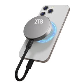 2TB Magnetic Mini Portable SSD,USB-C for iPhone 15/16 Pro/Pro Max