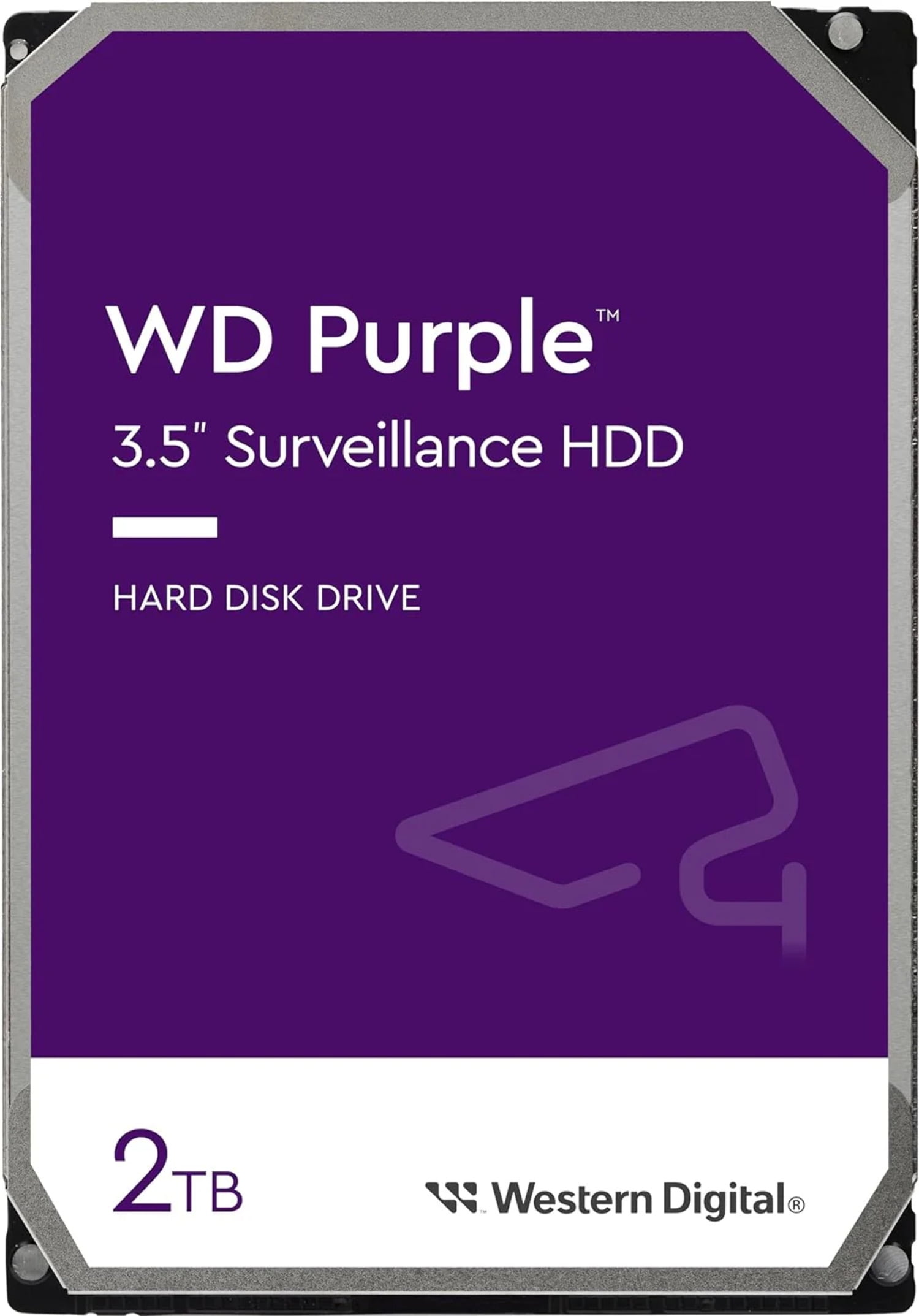 Western Digital 2TB WD Purple Surveillance Hard Drive, 256MB