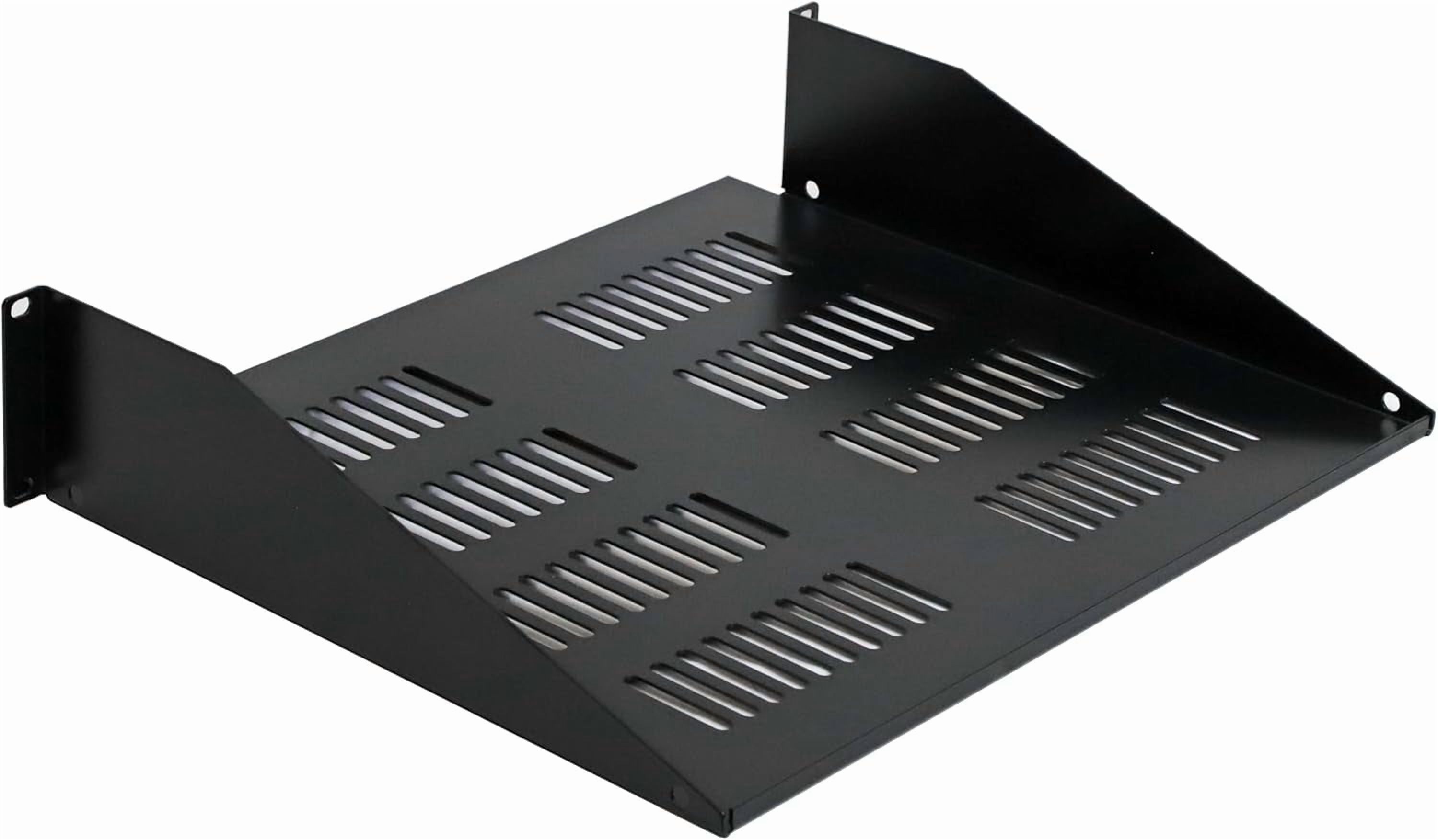 Fixed Server Rack 2U 19-inch Universal Server Shelf Rack Mount Vented Cantilever Center ...