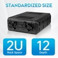 thumbnail image 1 of 2U Rack Case 12" Deep with Microphone Compartments - Watertight, Dust Proof, Portable HDPE Flight Case for 19" Rack Mount Equipment (Stackable, Easy Installation)​, 1 of 11