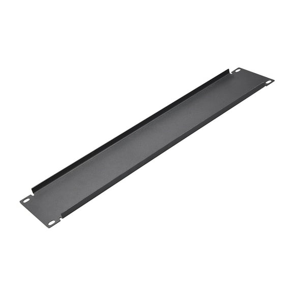 2U Blank Rack Panel for 19-Inch Server Rack Enclosure - Black