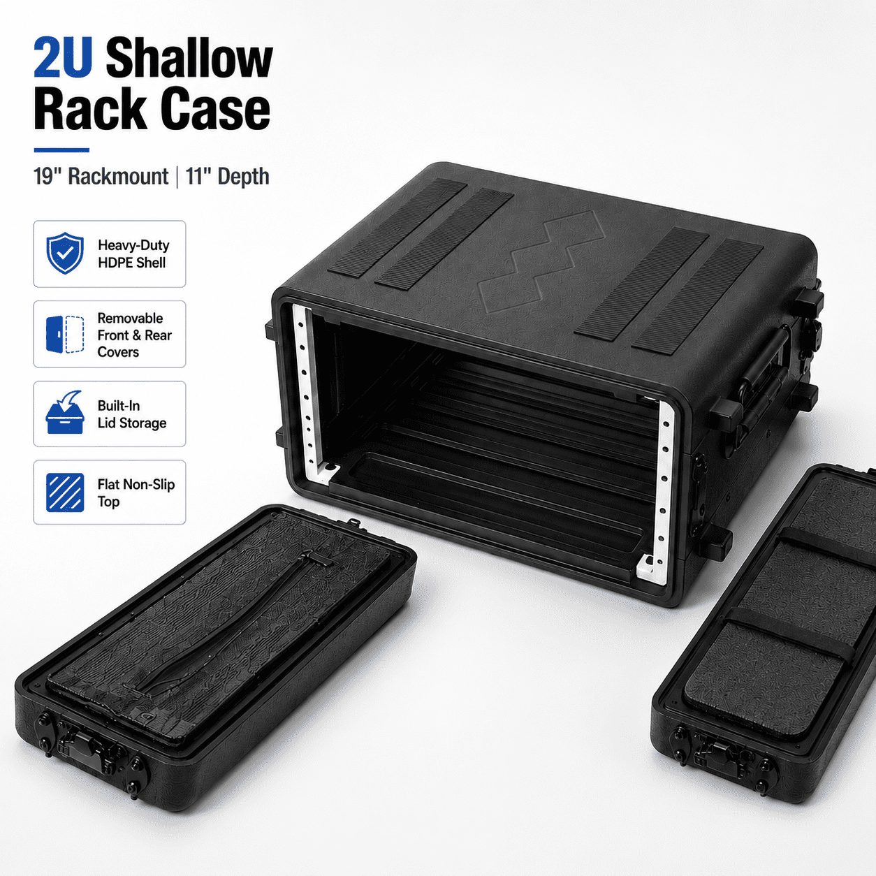 2U Rack Case Shallow 12