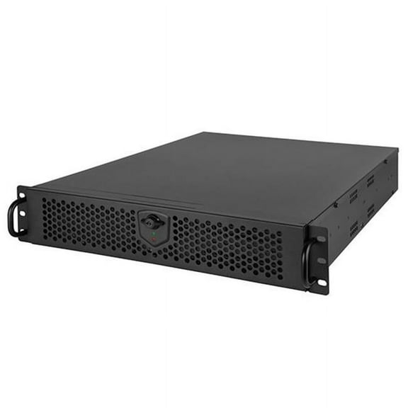 2U rackmount server chassis with dual 5.25" drive bays and 3.5 HDD x5, support ATX, Micro ATX, Mini ATX M/B, PS2/ATX PSU,USB 2.0X2