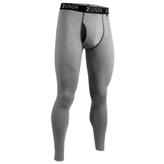 2UNDR Men's Long John (Heather Grey, Small)