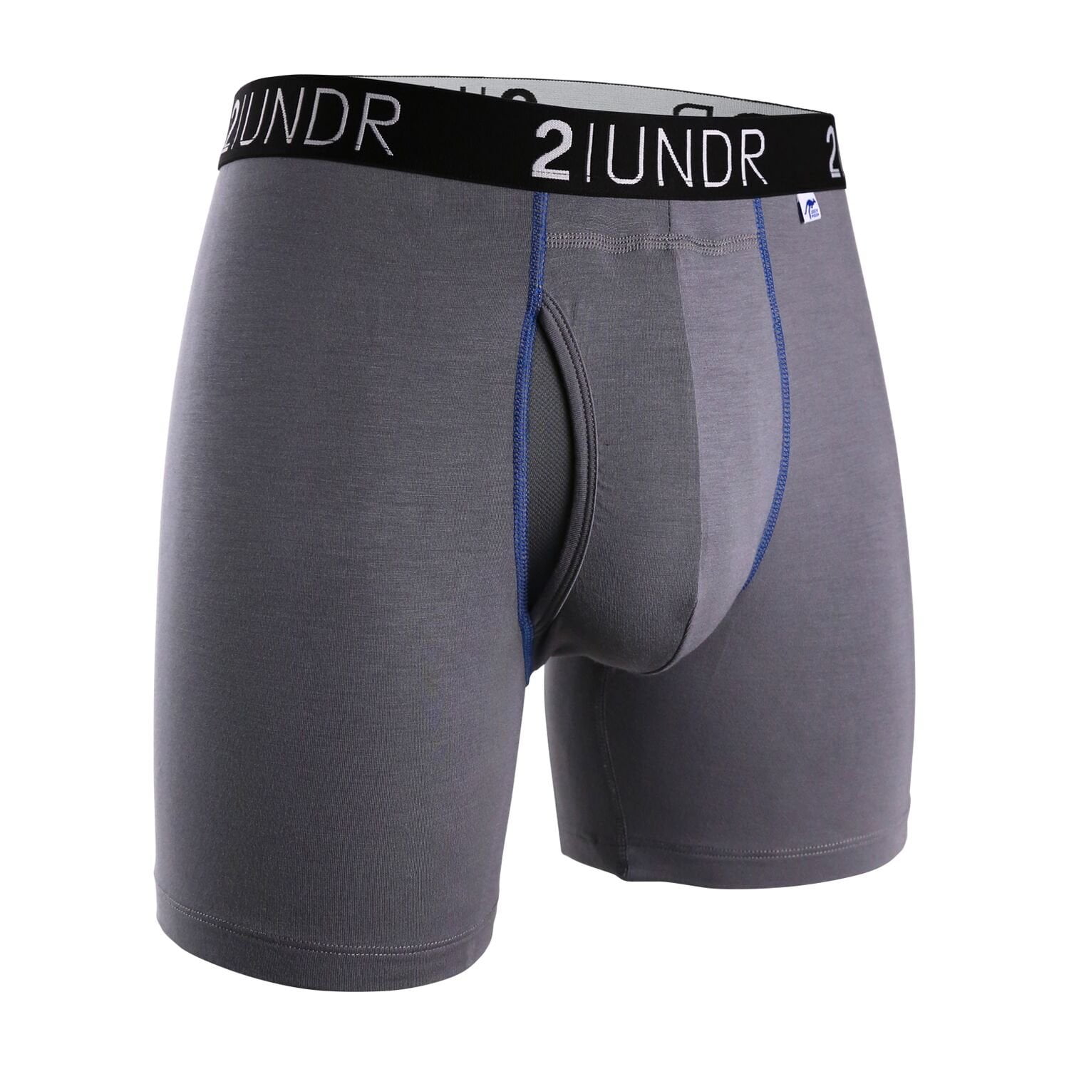5＊39 2UNDR 2UNDR Men's Swing Shift Boxers (Grey/Blue, XX-Large