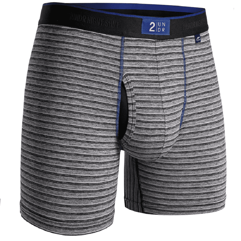 2UNDR Mens Night Shift 6 Boxer Brief Underwear (50 Shades, Large)