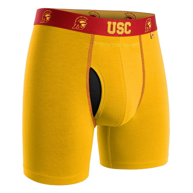 2UNDR NCAA Team Colors Men's Swing Shift Boxers (Usc Athletic Gold, Small)