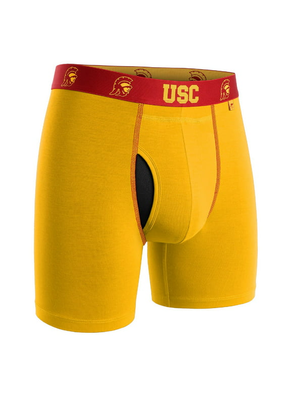 2UNDR NCAA Team Colors Men's Swing Shift Boxers (Usc Athletic Gold, Small)