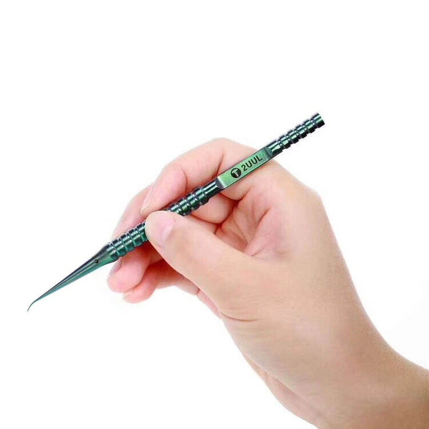 2UUL Ti02 Angled Tweezers Titanium Alloy Ultra Precice For Micro-Soldering