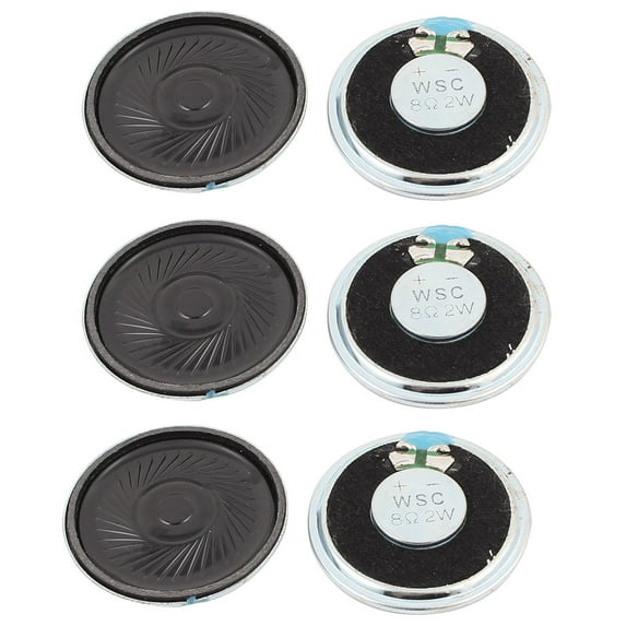 2W 40mm Diameter 8 Ohm Internal Magnet Speaker Loudspeaker 6Pcs