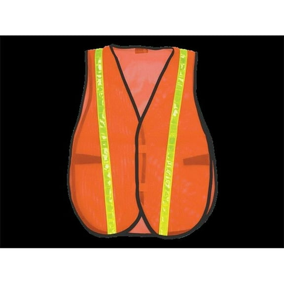 2W 8018C Economy Mesh Safety Vest - Orange