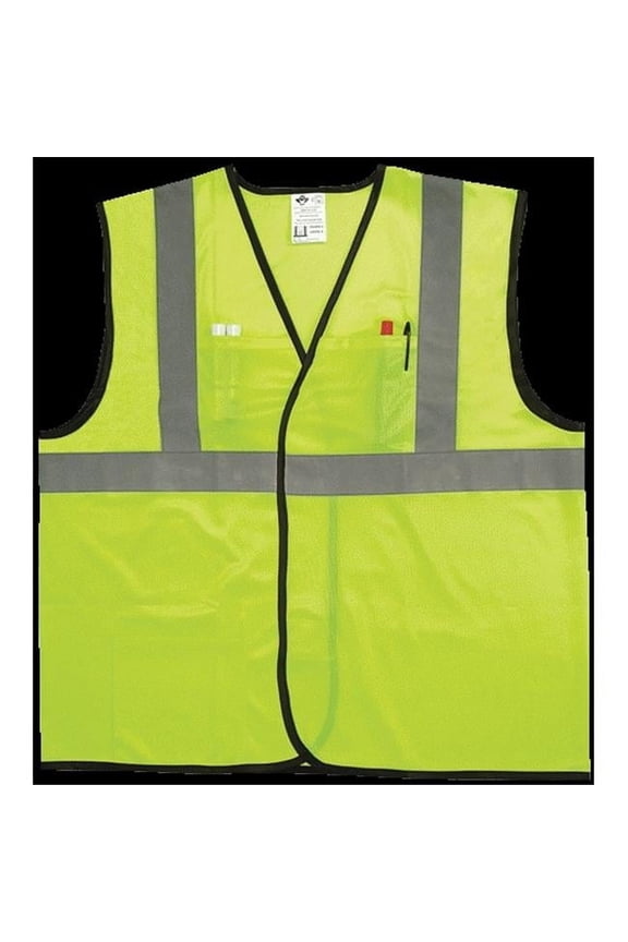 EN511C-2 S-M Class 2 Econo Vest - Lime- Small & Medium