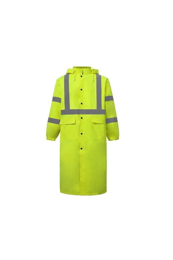 International 650C-3 XL High-Viz Class 3 Rain Coat, Lime - Extra Large