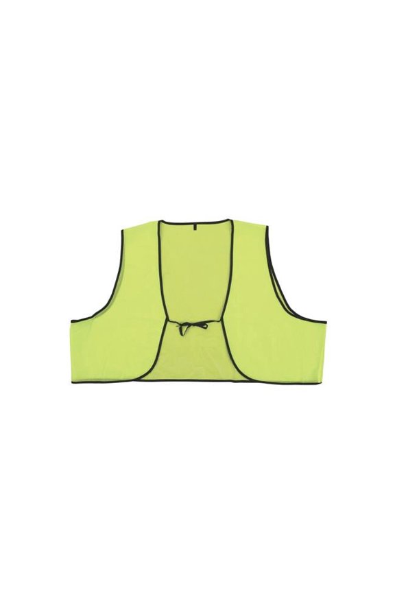 International 7528 Blaze Plastic Safety Vest, Lime - One Size Fits All, Pack of 12