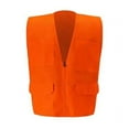thumbnail image 1 of 2W International 8038-B M Multi-Pocket Safety Vest, Orange - Medium, 1 of 1