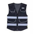thumbnail image 1 of 2W International CV-BK 5XL Premium Safety Vest, Black - 5XL, 1 of 1