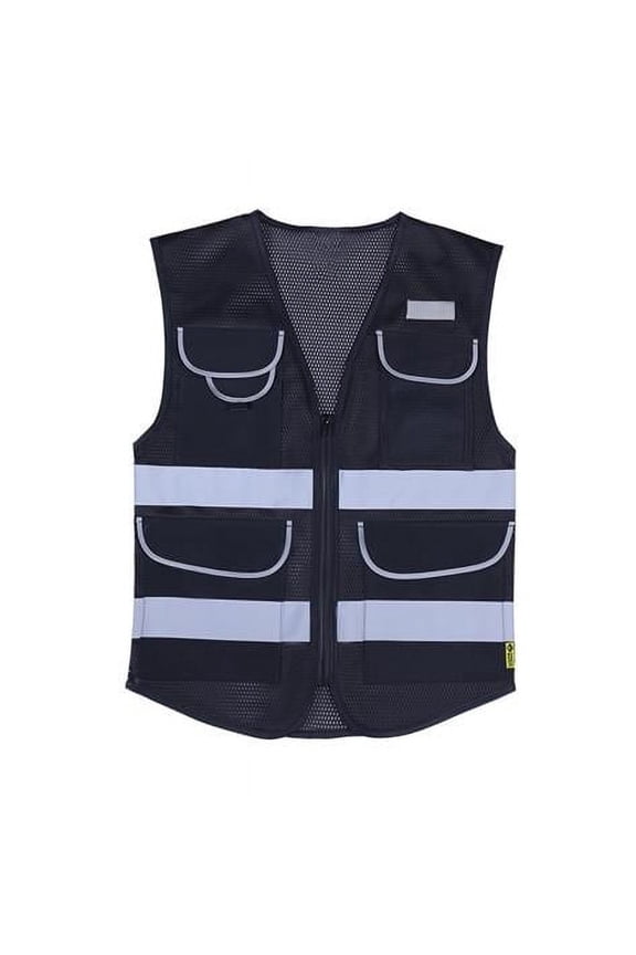 International CV-BK S Premium Safety Vest, Black - Small