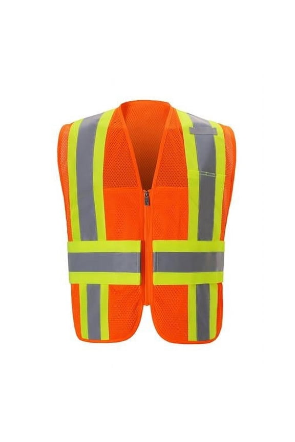 International DS325C-2 L-XL Class 2 Contrast DOT Style Vest, Orange - Large & Extra Large