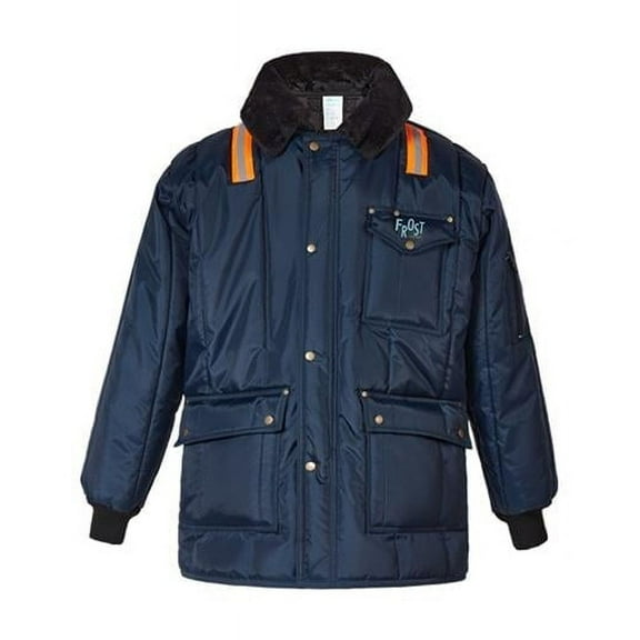2W International FJ-80 5XL Heavy Duty Freezer Jacket, Blue - 5XL