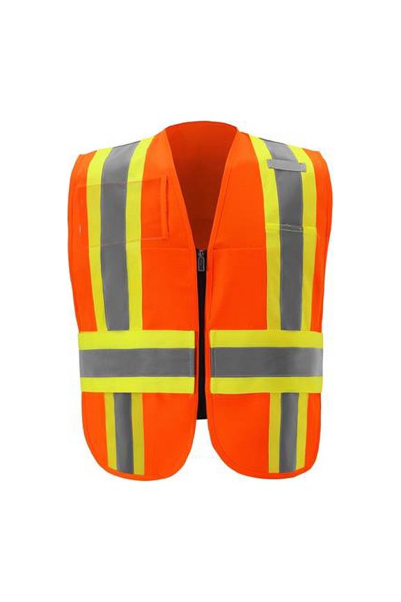 International IC113C-2 RG Class 2 Contrast Incident Command Vest, Orange - Regular