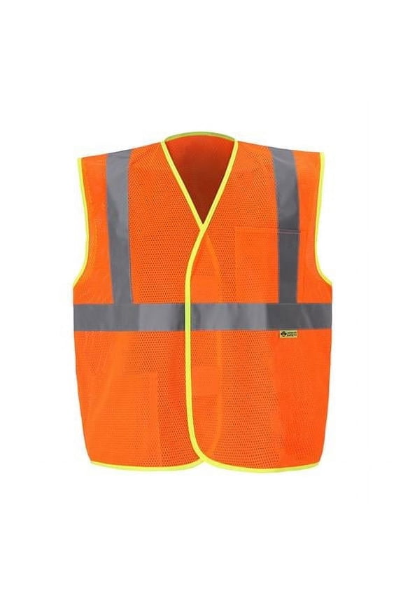 International MV327C-2 M Class 2 Economy Safety Vest, Orange - Medium