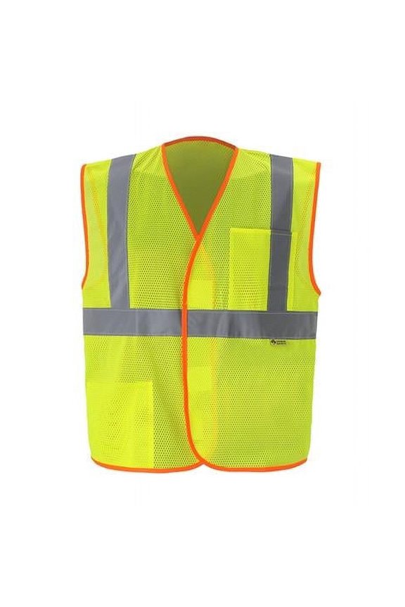International MV529C-2 3XL Class 2 Economy Safety Vest, Lime - 3XL