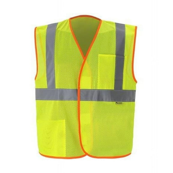 2W International MV529C-2 S Class 2 Economy Safety Vest, Lime - Small